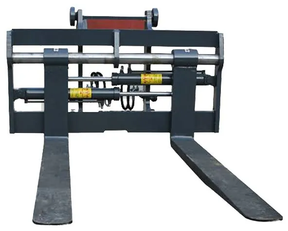 Hydraulic fork positioner with forks