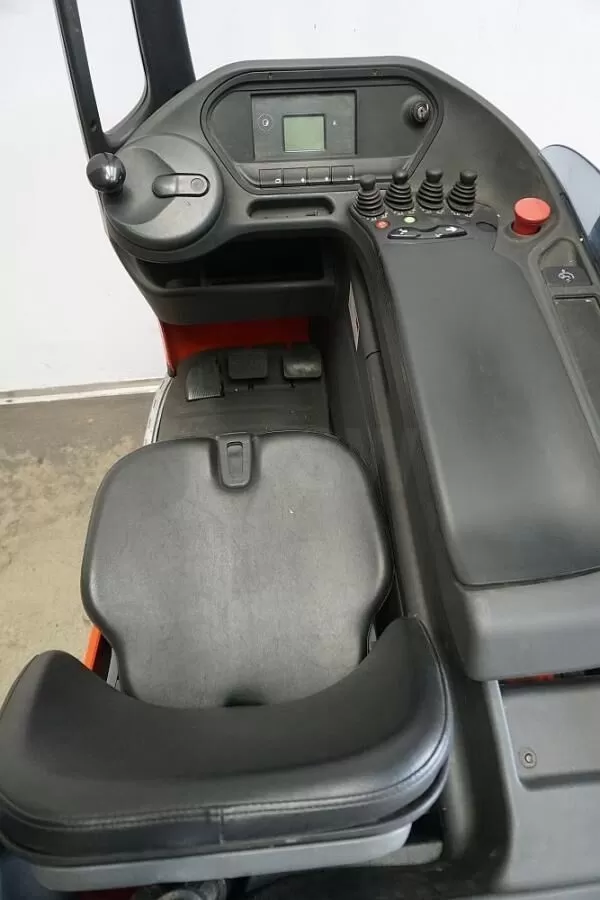 Forklift operator seat and control panel