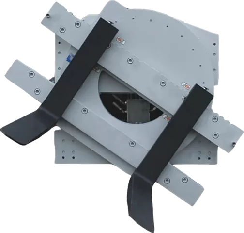 Industrial forklift clamp attachment