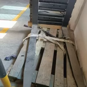 Forklift fork attachment and hydraulic components